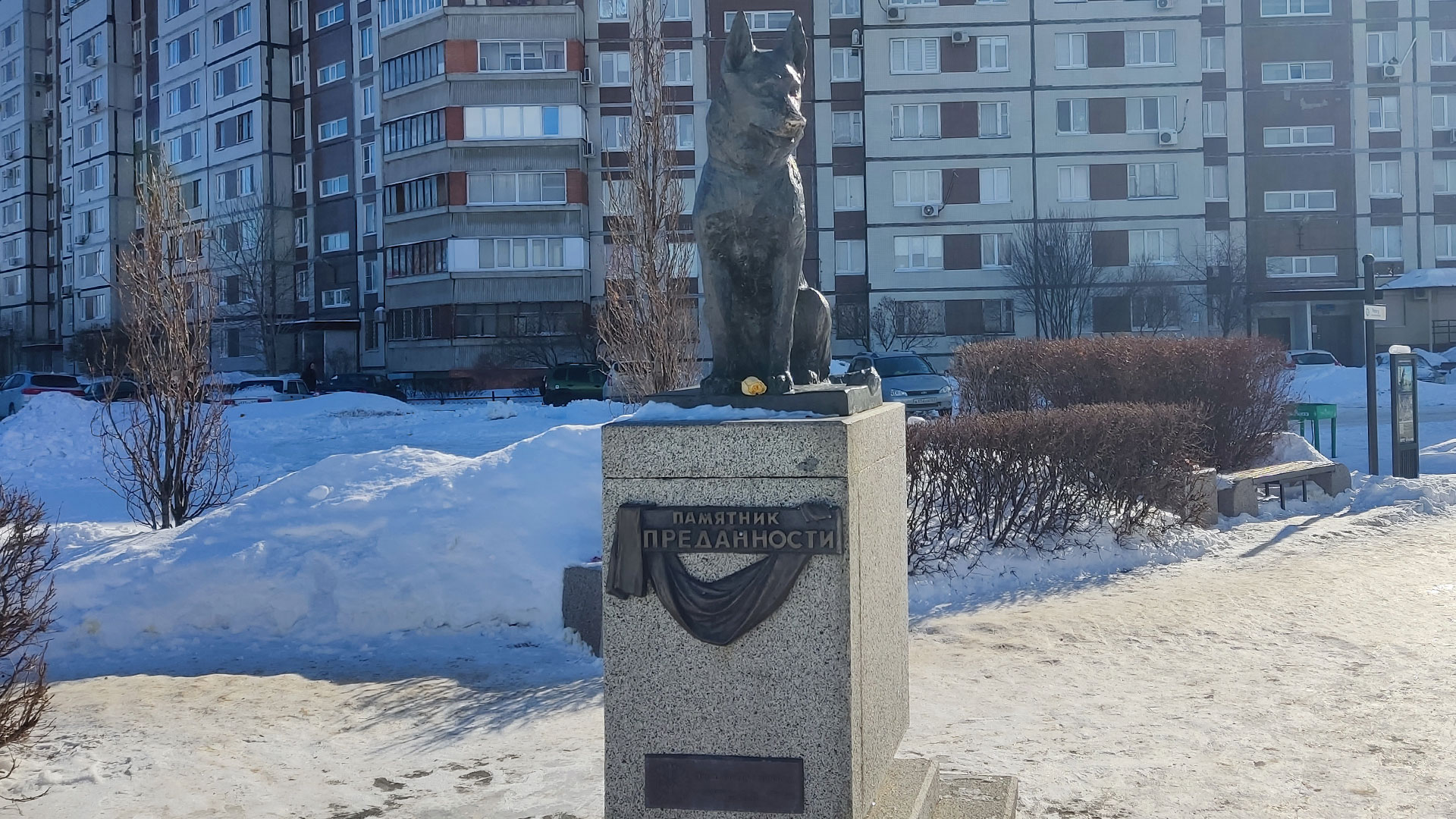 Памятник преданности в Тольятти.