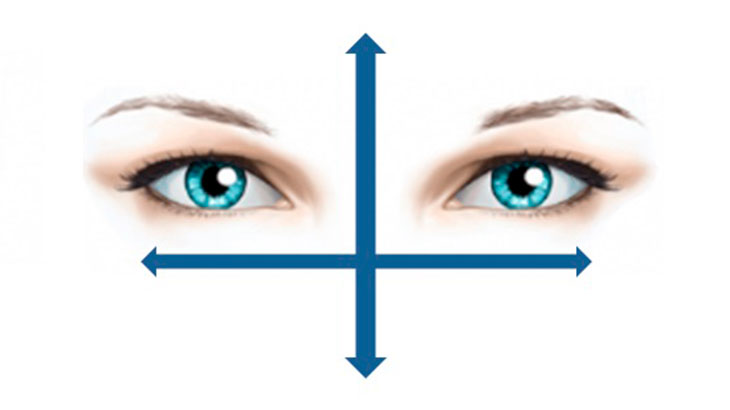 Картинка глаз, которые переводят взгляд слева направо и сверху вниз.